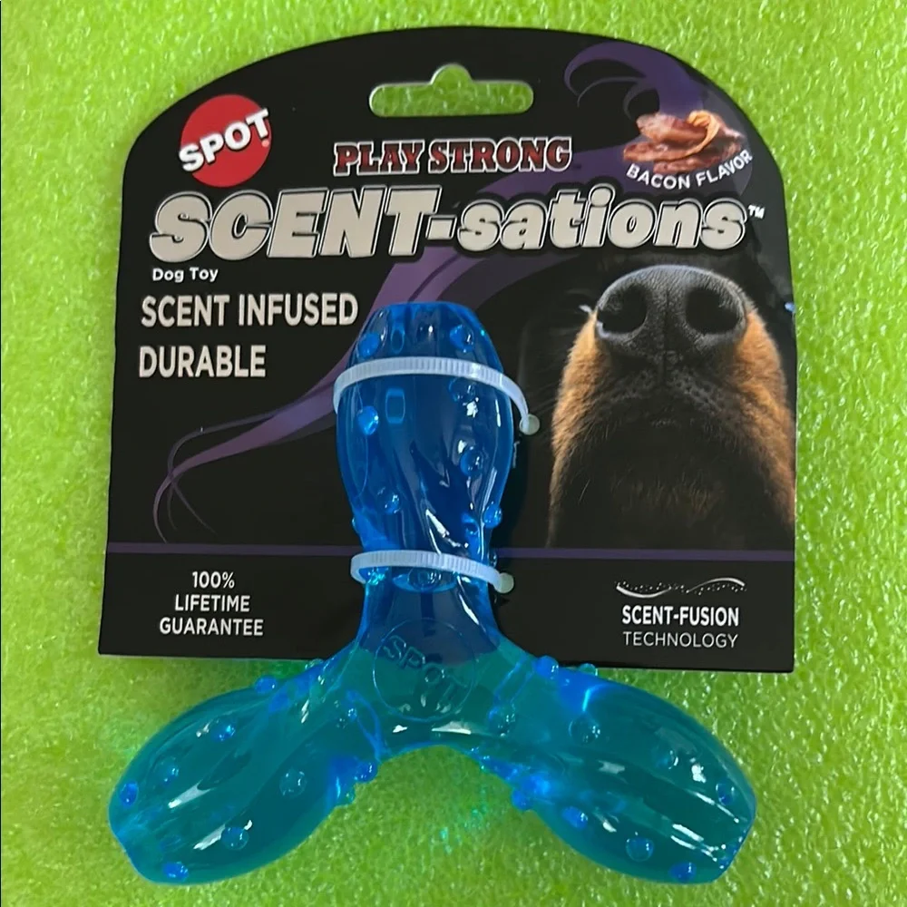 Dog chewable Toy Scent infused Bacon flavored